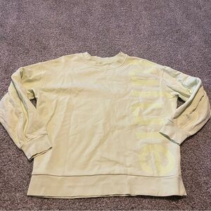 Lululemon Perfectly Oversized Crew Sweatshirt Logo‎ green comfy activewear